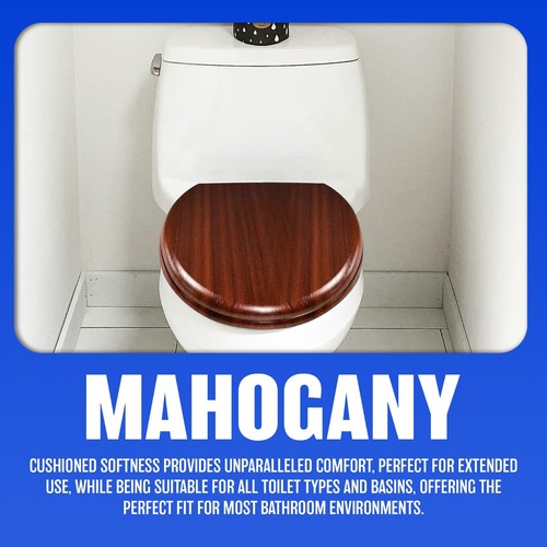 Toilet seat mahogany - toilet,