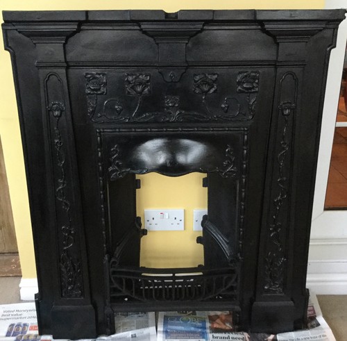 Fireplace surround cast iron - fireplace,