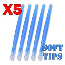 5 x Soft Cuticle Pusher - Rubber Tipped Nail Art Nail Tool Tips Manicure