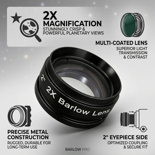 Inch metal barlow lens - barlow,
