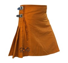 Scottish 8 Yard Saffron Kilt