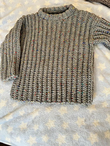 New hand knitted - hand, speckled