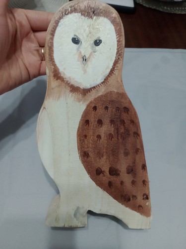Wooden barn owl - wooden,