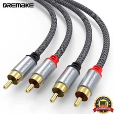 Premium 2 RCA to 2 RCA Stereo