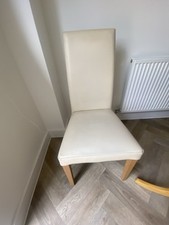 Next Leather Dining Chairs x 2