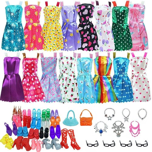 50pcs barbie doll clothes - barbie,