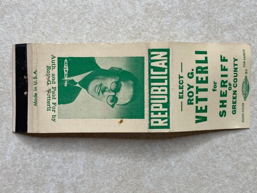 Ah294 matchbook cover - ah294, elect