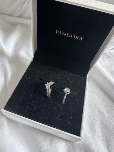 Pandora rings silver heart - rings-,