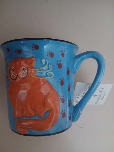 Hand painted cat - painted, mary