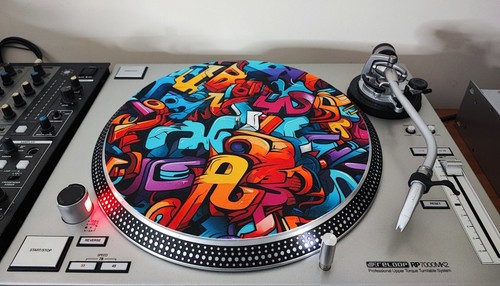 Hip hop graffiti - hop, slipmat