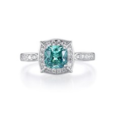 Ladies Solid Sterling 925 Silver Colour Change Garnet & White Sapphire Ring