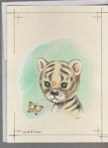 Belated birthday cute tiger - belated,