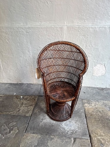 Vintage wicker peacock - wicker,
