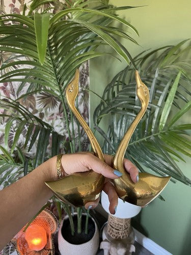 Art deco brass swan - art,