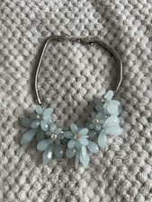 Blue Crystal Flower Necklace H&M