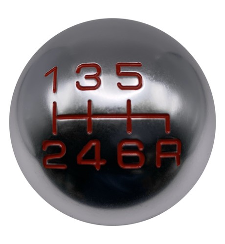 Silver red gear shift knob - shift,