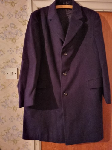 Crombie coat navy blue - coat,, size