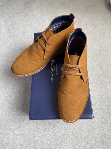 Ben sherman tan suede boots - ben,