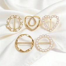 5Pcs Metal Scarf Ring Clips