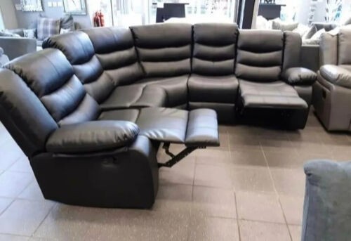 Black roma seater corner - black, 5