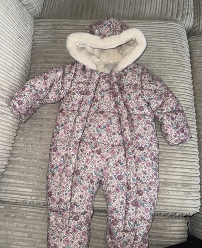 Baby pink floral hooded - pink,