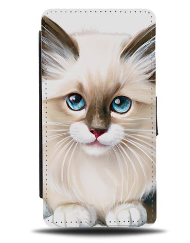 White birman cat flip - flip, wallet