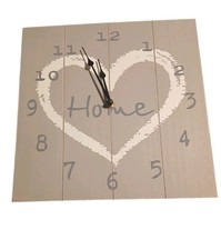 Wooden Wall Clock “Home”