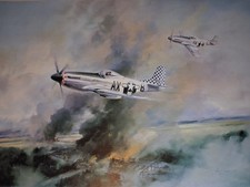 "P-51 Mustang" Original Print
