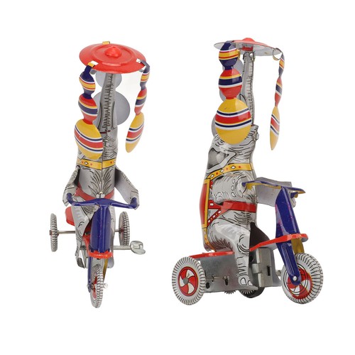 Elephant tricycle tin toy - elephant,