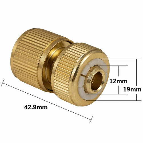 Brass hose connector - brass,