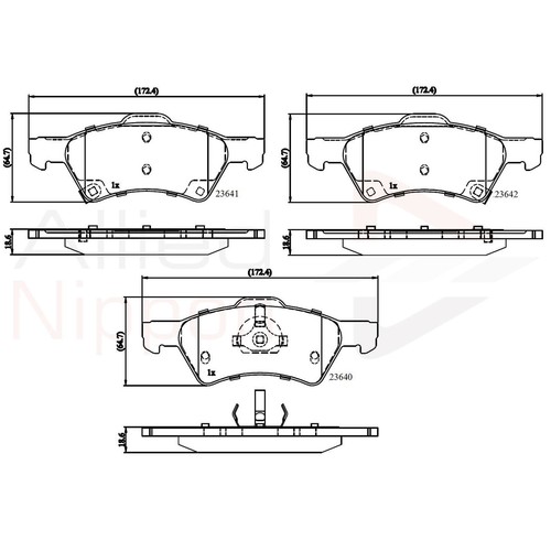 Brake pads set for - pads,