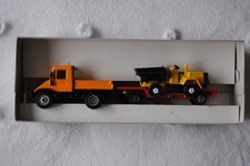 SIKU 2232 - MERCEDES UNIMOG 140 WITH TRAILER & DUMPER - MINT & BOXED