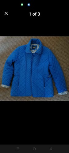 Cornflower blue quilted coat - cornflower,