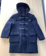 Gloverall Duffle Coat Kids 6 Years Black Wool Hooded Pockets Toggle Trench