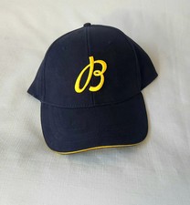 Breitling Navy Blue Cap – Yellow Embroidered Logo, Aviation Style