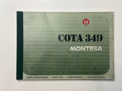 Montesa cota 349 instruction - cota,