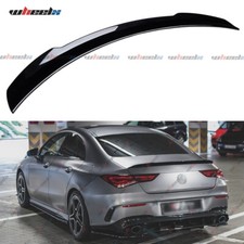 FOR MERCEDES CLA CLASS C118 AMG STYLE GLOSS BLACK REAR BOOT SPOILER LIP WING 19+