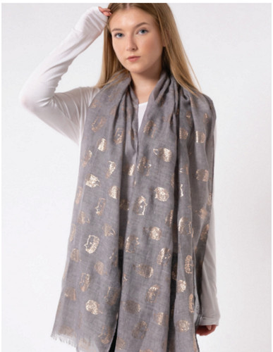 Grey hedgehog scarf hedgehogs - hedgehog,