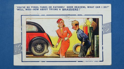 Risque bamforth comic postcard - comic,