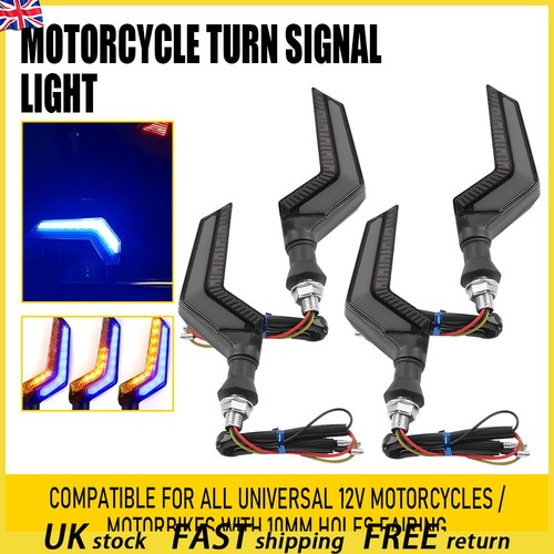 4pcs amber blue - blue, led