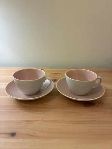 Poole pottery twintone pink - pottery,