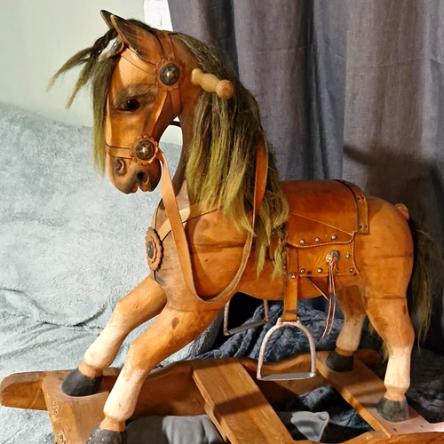 Vintage classic wooden rocking - classic,