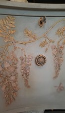 Vintage hand Painted Solid Wood Sideboard. Shabby chic