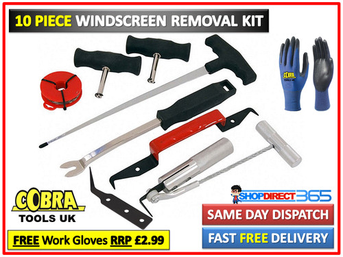 Windscreen removal tool kit - windscreen,