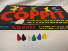 Vintage Coppit Spares 6 Caps Green Blue White Black Yellow Red