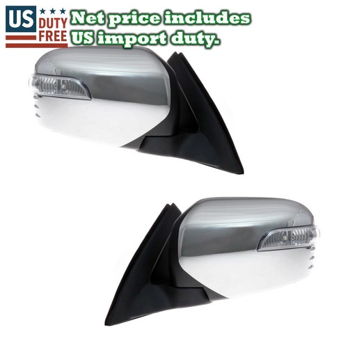 Chrome electric wing mirror - chrome,