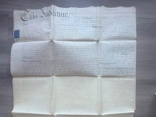 Iron Acton Gloucestershire Vellum Indenture Land Deed 1836 Sargeant to Peters