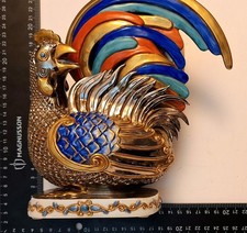 Tiche Original Italian Porcelain Chicken,  Capodimonte Style Sculpture