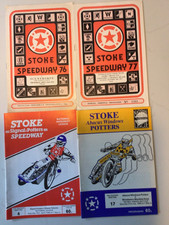 stoke speedway programmes(4)13/9/76,30/10/77,15/4/89,21/7/90.