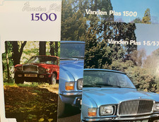 3 x 1975 /79 Vanden plas 1500 and 1750 brochures .